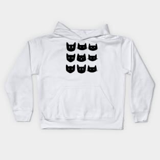 Black cat Kids Hoodie